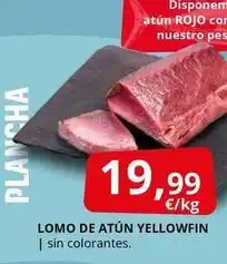 Supermercados MAS Lomo de atun yellowfin oferta