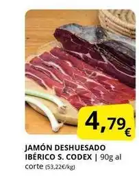 Supermercados MAS Jamón deshuesado ibérico s. codex oferta