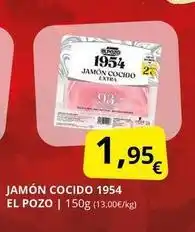 Supermercados MAS Elpozo - jamon cocido oferta