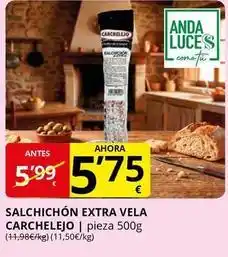 Supermercados MAS Vela - salchichon extra oferta