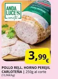 Supermercados MAS Anda - pollo rell. horno perejil carloteña oferta