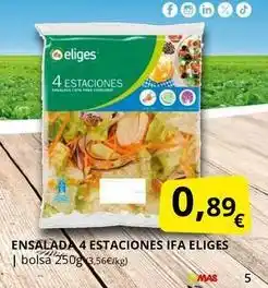 Supermercados MAS Ifa eliges - ensalada 4 estaciones oferta