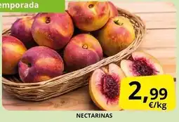 Supermercados MAS Nectarinas oferta