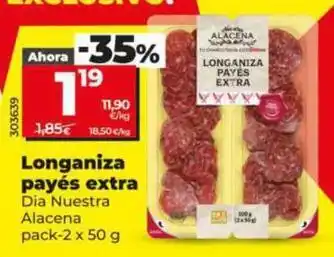 Dia Dia nuestra alacena - longaniza payes extra oferta