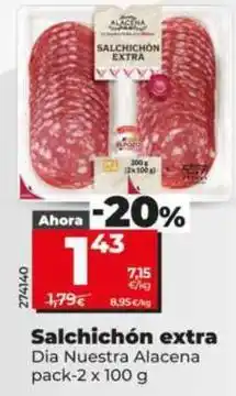 Dia Dia nuestra alacena - salchichon extra oferta