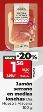 Dia Dia nuestra alacena - jamón serrano en medias lonchas oferta