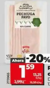 Dia Dia nuestra alacena - pechuga de pavo 92% oferta