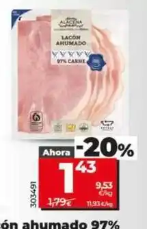 Dia Dia nuestra alacena - lacón ahumado 97% oferta