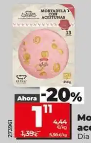 Dia Dia nuestra alacena - mortadela con aceitunas en lonchas oferta