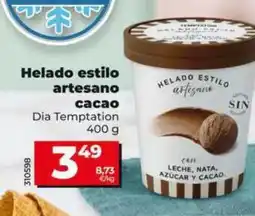 Dia Dia temptation - helado estilo artesano cacao oferta