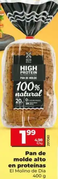 Dia El molino de dia - pan de molde alto en proteinas oferta