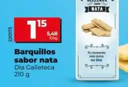 Dia Dia galleteca - barquillos sabor nata oferta