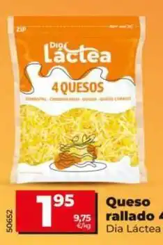 Dia Dia lactea - queso rallado 4 quesos oferta