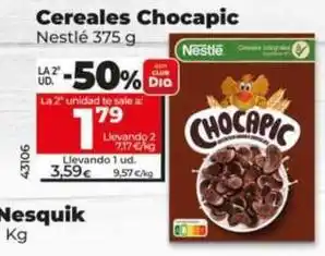 Dia Nestlé - cereales chocapic oferta