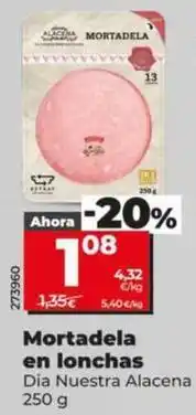 Dia Dia nuestra alacena - mortadela en lonchas oferta