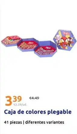 Action Caja de colores plegable oferta