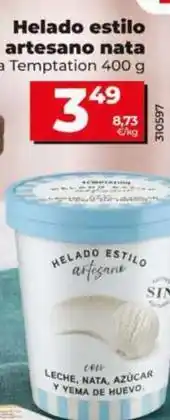 Dia Dia temptation - helado estilo artesano nata oferta