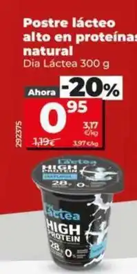 Dia Dia lactea - postre lacteo alto en proteinas natural oferta