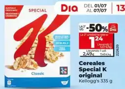Dia Kellogg's - cereales special k original oferta
