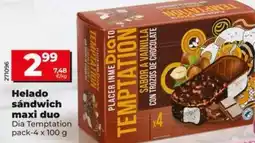 Dia Dia temptation - helado sandwich maxi duo oferta
