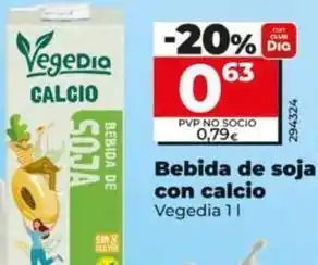 Dia Vegedia - bebida de soja con calcio oferta