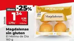 Dia El molino de dia - magdalenas sin gluten oferta