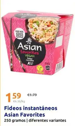 Action Asian favorites - fideos instantaneos oferta