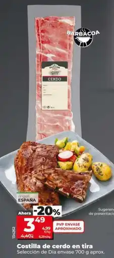 Dia Seleccion de dia - costilla de cerdo en tira oferta