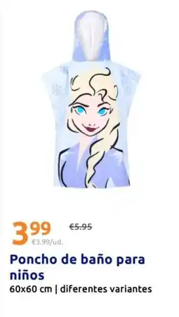 Action Poncho de baño para ninos oferta