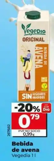 Dia Vegedia - bebida de avena oferta