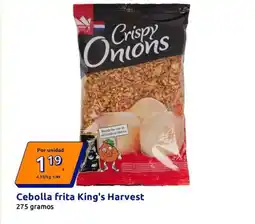 Action King's harvest - cebolla frita oferta