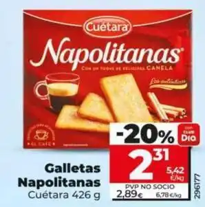 Dia Cuétara - galletas napolitanas oferta