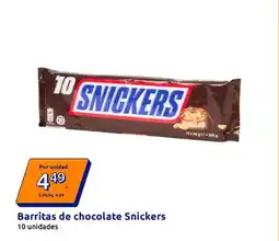 Action Snickers - barritas de chocolate oferta