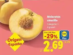 Lidl Melocoton amarillo oferta