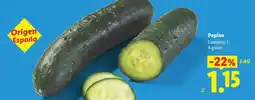 Lidl Pepino oferta