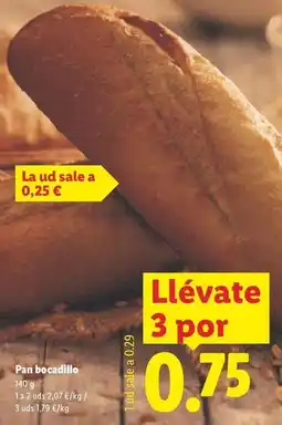Lidl Pan bocadillo oferta