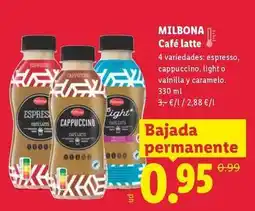 Lidl Milbona - cafe latte oferta