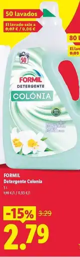 Lidl Formil - detergente colonia oferta