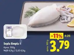 Lidl Sepia limpia oferta