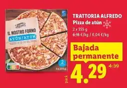 Lidl Trattoria alfredo - pizza de atun oferta