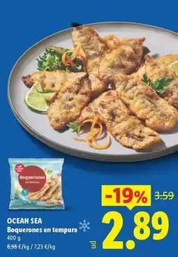 Lidl Ocean sea - boquerones en tempura oferta