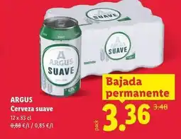 Lidl Argus - cerveza suave oferta