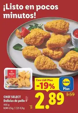 Lidl Chef select - delicias de pollo oferta