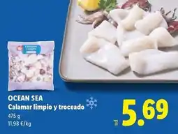 Lidl Ocean sea - calamar limpio y troceado oferta