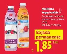 Lidl Milbona - yogur bebible oferta