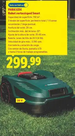 Lidl Parkside - robot cotècesped smart oferta