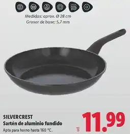 Lidl Silvercrest - sarten de aluminio fundido oferta