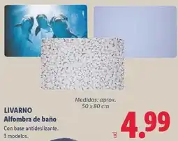 Lidl Livarno - alfombra de bano oferta