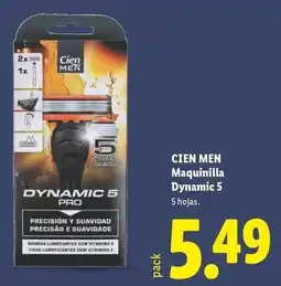 Lidl Cien men - maquinilla dynamic 5 oferta