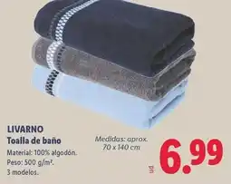 Lidl Livarno - toalla de bano oferta